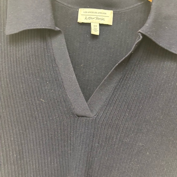 & Other Stories Cropped Open Collar Knit Top - Picture 7 of 10